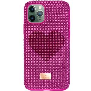 NIB Swarovski 5540723 Pink Heart Smartphone Case Cover iPhone 11 Pro Magenta $79